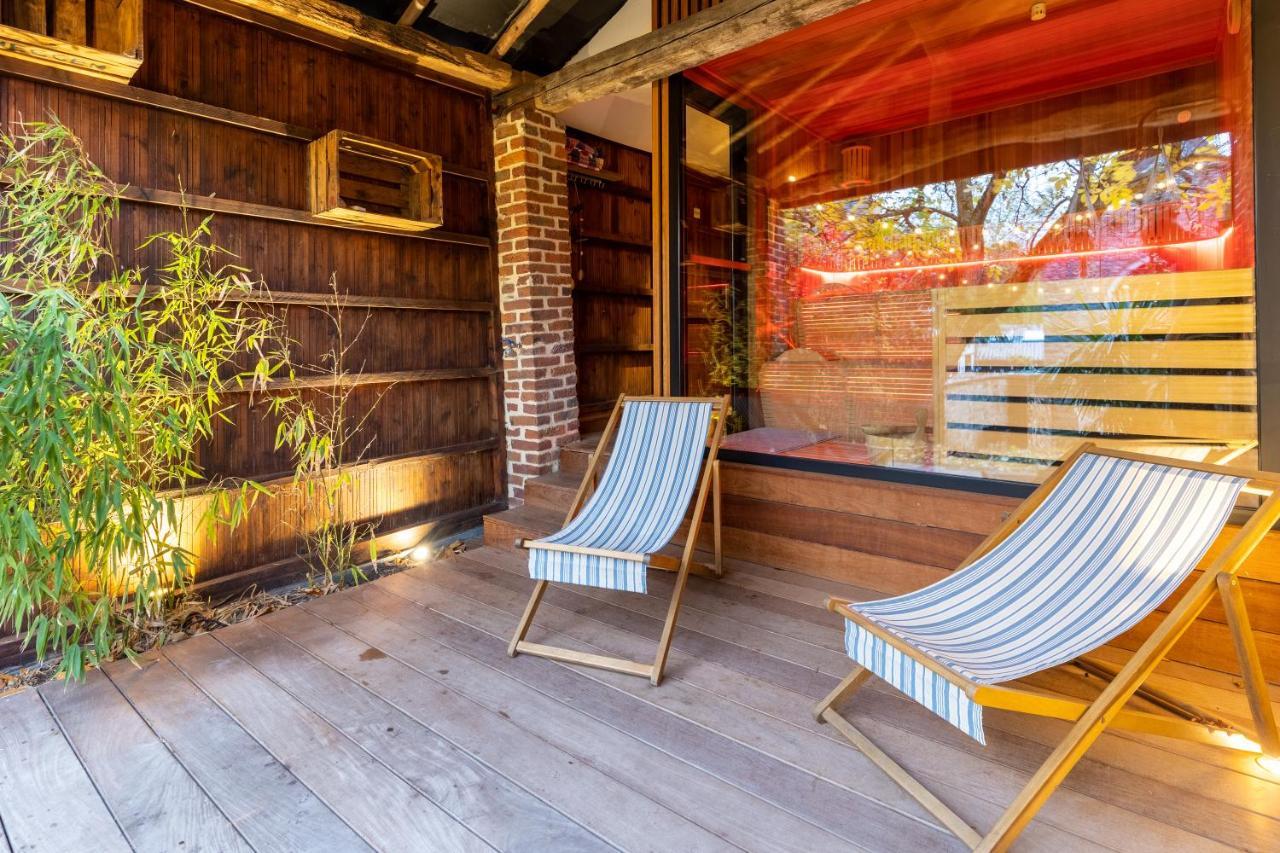 Tynil Saint Jean: Renovated Old Barn + Nordic Bath Villa Aubel Ngoại thất bức ảnh